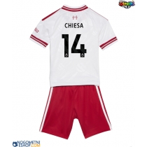 Otroški Nogometni dresi Liverpool Federico Chiesa #14 Gostujoči 2026-27 Kratek Rokav (+ Kratke hlače)